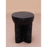 BASALTE Βοηθητικό τραπέζι εξωτερικού χώρου μαύρο από MGO H46 D38 - Image 3