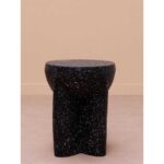 BASALTE Βοηθητικό τραπέζι εξωτερικού χώρου μαύρο από MGO H46 D38 - Image 5