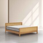 HANITA Κρεβάτι 180 x 200 εκ. από μασίφ δρυ - Φυσικό - Σχεδιασμός: Bethan Gray