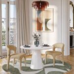 SIBARI Στρογγυλό τραπέζι με ματ φινίρισμα - Λευκό - Image 2