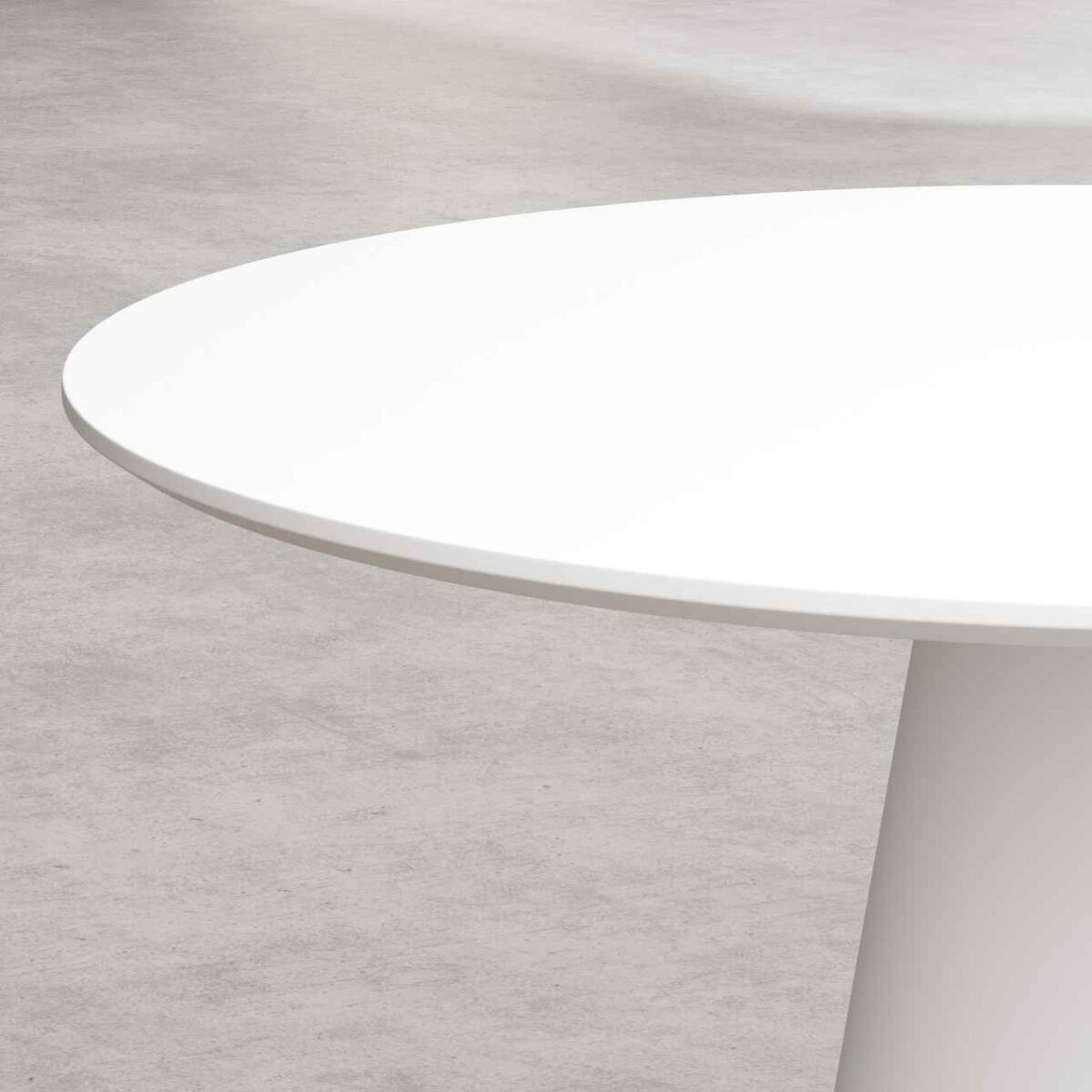SIBARI Στρογγυλό τραπέζι με ματ φινίρισμα - Λευκό - Image 3