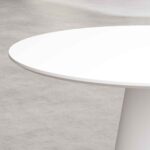 SIBARI Στρογγυλό τραπέζι με ματ φινίρισμα - Λευκό - Image 3