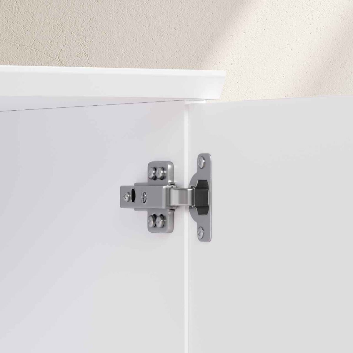 AGNES Έπιπλο τηλεόρασης με συρόμενες πόρτες και μεταλλικά πόδια - Λευκό polar - Image 8