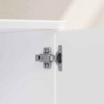 AGNES Έπιπλο τηλεόρασης με συρόμενες πόρτες και μεταλλικά πόδια - Λευκό polar - Image 8