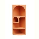 ALCOVE Γωνιακή ραφιέρα MDF σε απαλό χρώμα τερακόττας 54*38,5*120