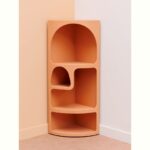 ALCOVE Γωνιακή ραφιέρα MDF σε απαλό χρώμα τερακόττας 54*38,5*120 - Image 2