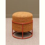 VECTRA χαμηλό σκαμπό συνδυασμός μέταλλο ύφασμα 48*46 - Image 2