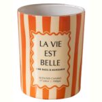 LA VIE EST BELLE κερί αρωματικό με μανταρίνι και βασιλικό σε ποτήρι από γυαλί