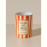 LA VIE EST BELLE κερί αρωματικό με μανταρίνι και βασιλικό σε ποτήρι από γυαλί - Image 4