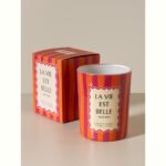 LA VIE EST BELLE  κερί αρωματικό με ροζ καρύδα σε ποτήρι από γυαλί - Image 2