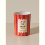 LA VIE EST BELLE  κερί αρωματικό με ροζ καρύδα σε ποτήρι από γυαλί - Image 3