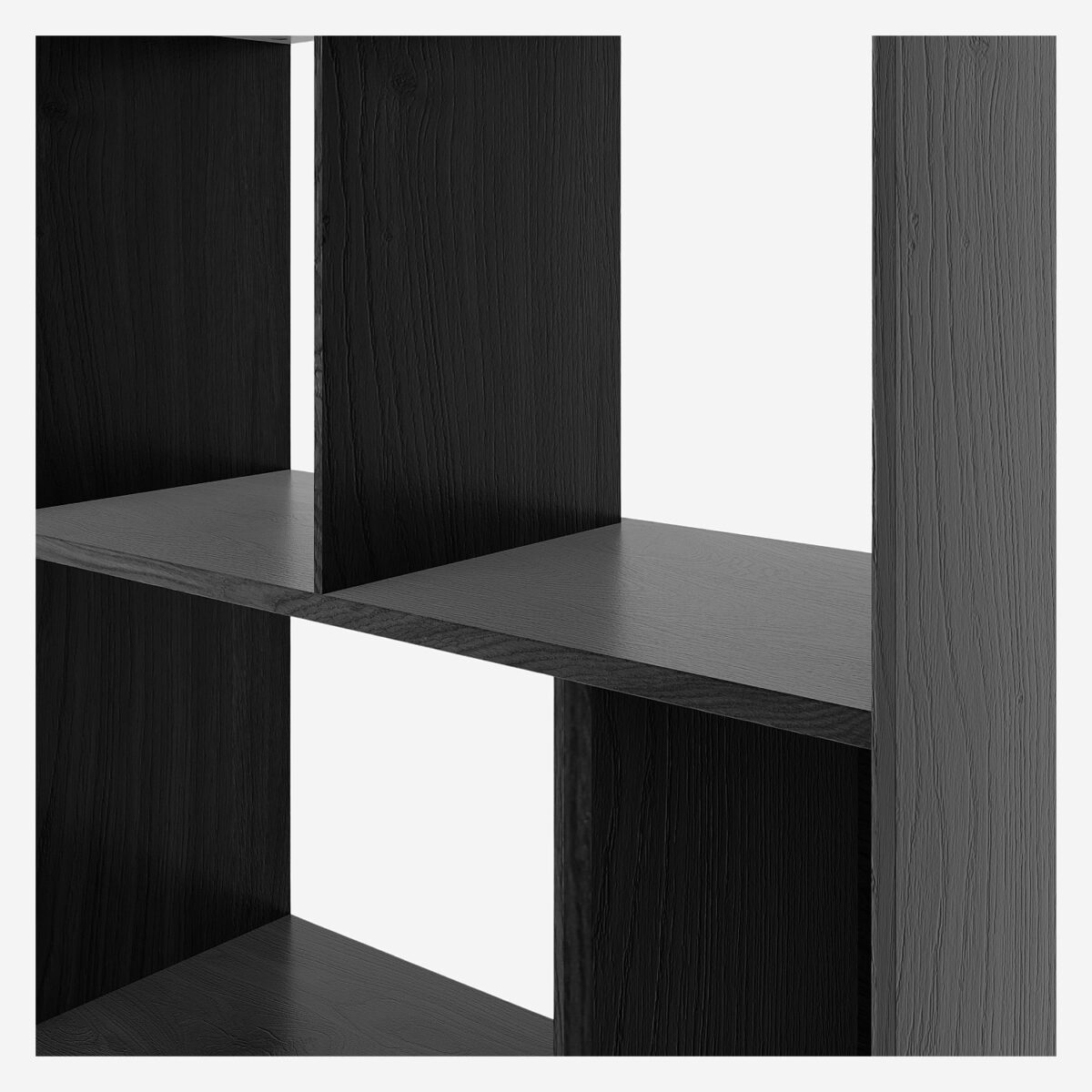 Will Βιβλιοθήκη φλαμουριά - Μαύρο 195x38- Design by Helena Pille - Image 4