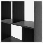 Will Βιβλιοθήκη φλαμουριά - Μαύρο 195x38- Design by Helena Pille - Image 4