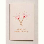PERFECT MATCH Ευχητήρια Κάρτα με Φάκελο – "We're the Perfect Match" - Image 3