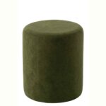 Pouffe  υφασμάτινο πουφ πράσινο 36*36*41