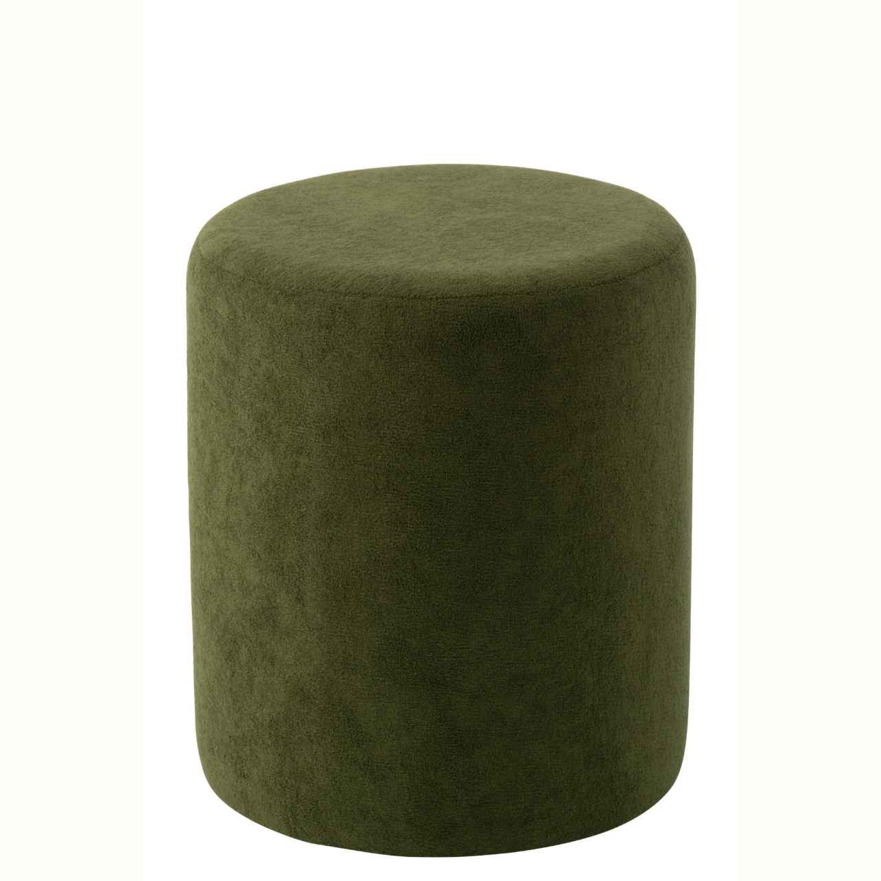 JO266517-0 Pouffe υφασμάτινο πουφ πράσινο 36*36*41 - Image 1