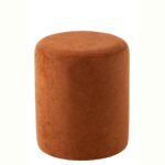 Pouffe υφασμάτινο πουφ πορτοκαλί  36*36*41