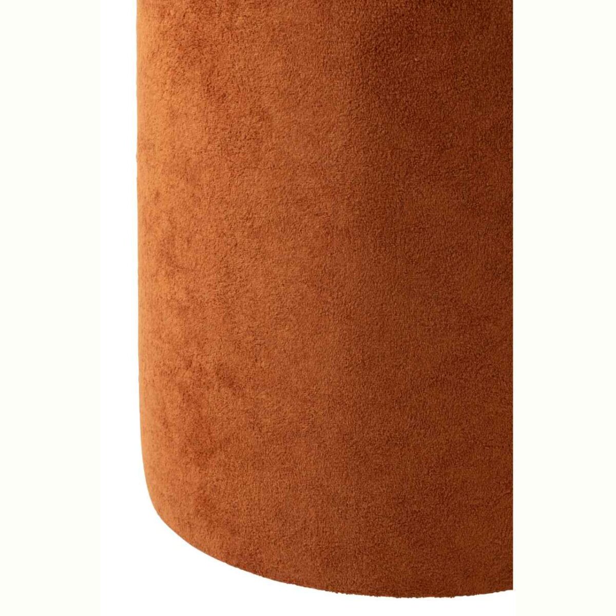 Pouffe υφασμάτινο πουφ πορτοκαλί  36*36*41 - Image 2