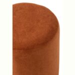 Pouffe υφασμάτινο πουφ πορτοκαλί  36*36*41 - Image 3