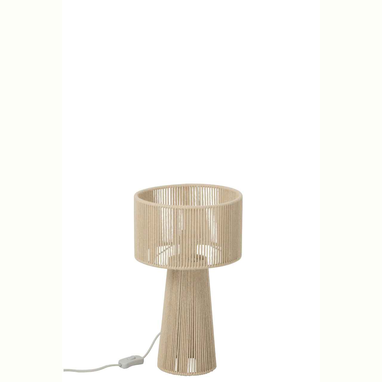 JO268837-0 ROPE επιτραπέζιο φωτιστικό απο σχοινί μπεζ Δ24*Υ40 - Image 1