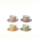 COLORS set/4 stoneware φλυτζάνι espresso