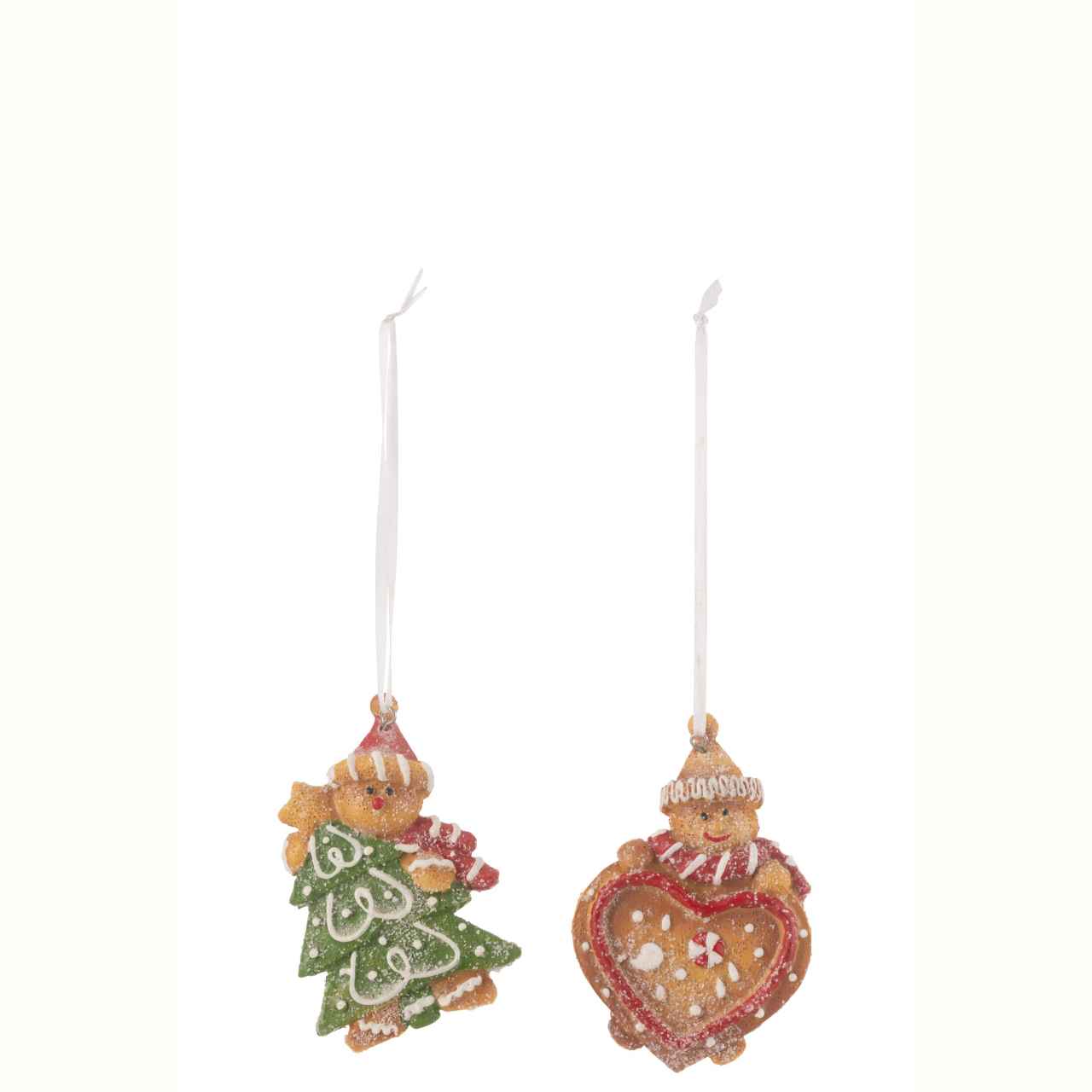 JO45208-0 MixGingerbread κρεμαστό διακοσμητικό xmas 2 σχέδια 7,5*11 - Image 1